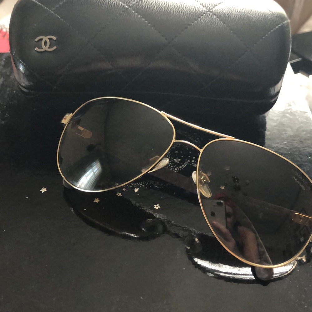 Chanel aviator sunglasses